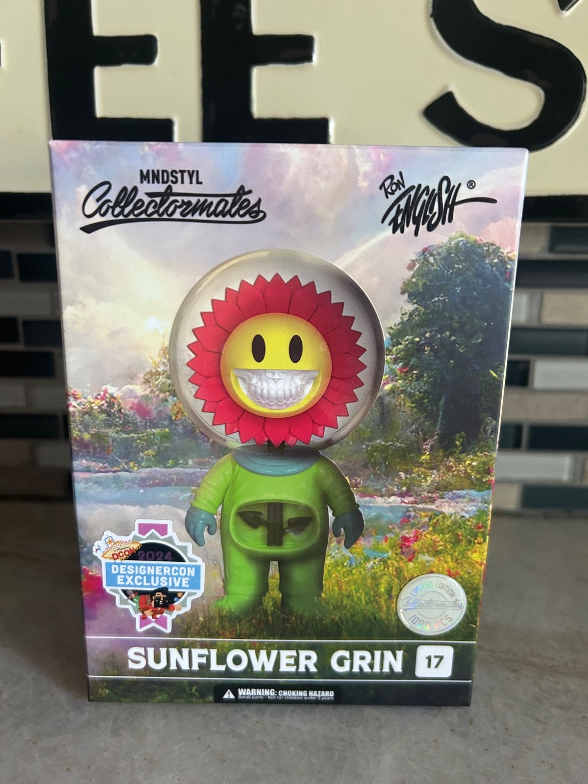 Ron English Sunflower Grin METALLIC 4.75″ Figure MINDstyle DCon 2024 LE1000