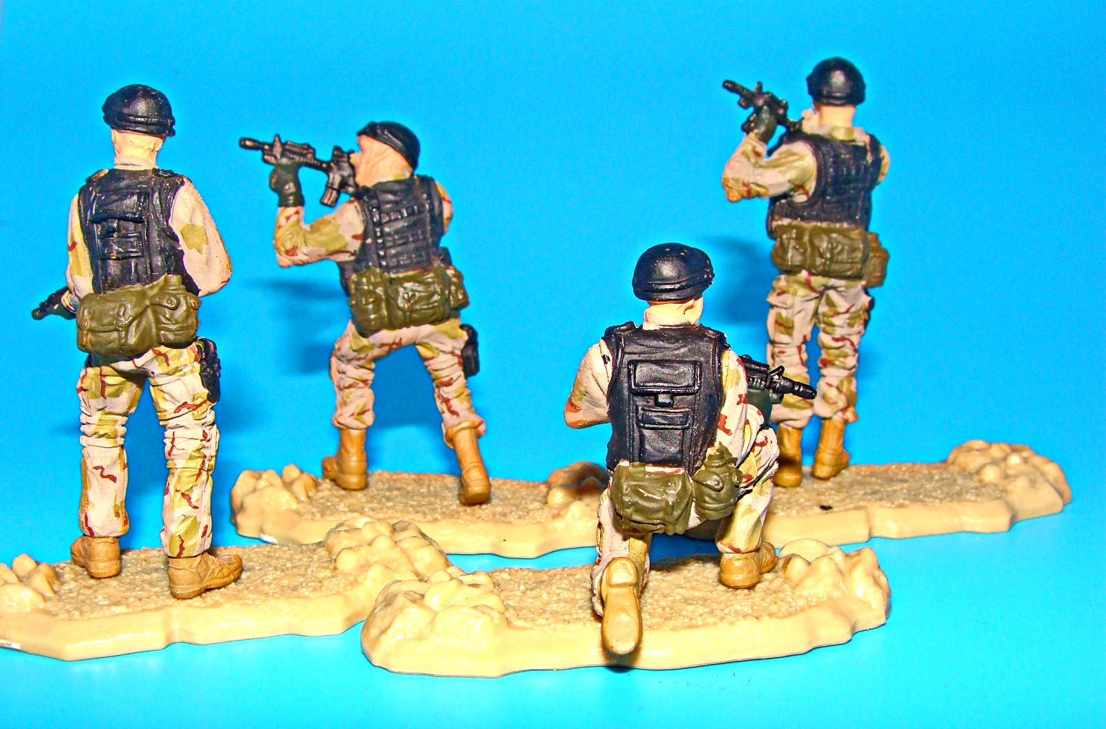 1:32 Forces of Valor Unimax U.S. Navy Seal Delta Black Hawk Down Figures Set Lot