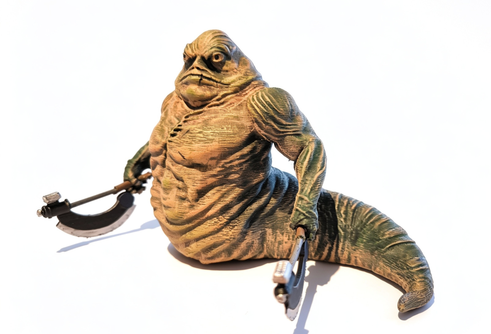 Rotta the Hutt Inspired Figure (The Mandalorian and Grogu) Hand Painted Custom