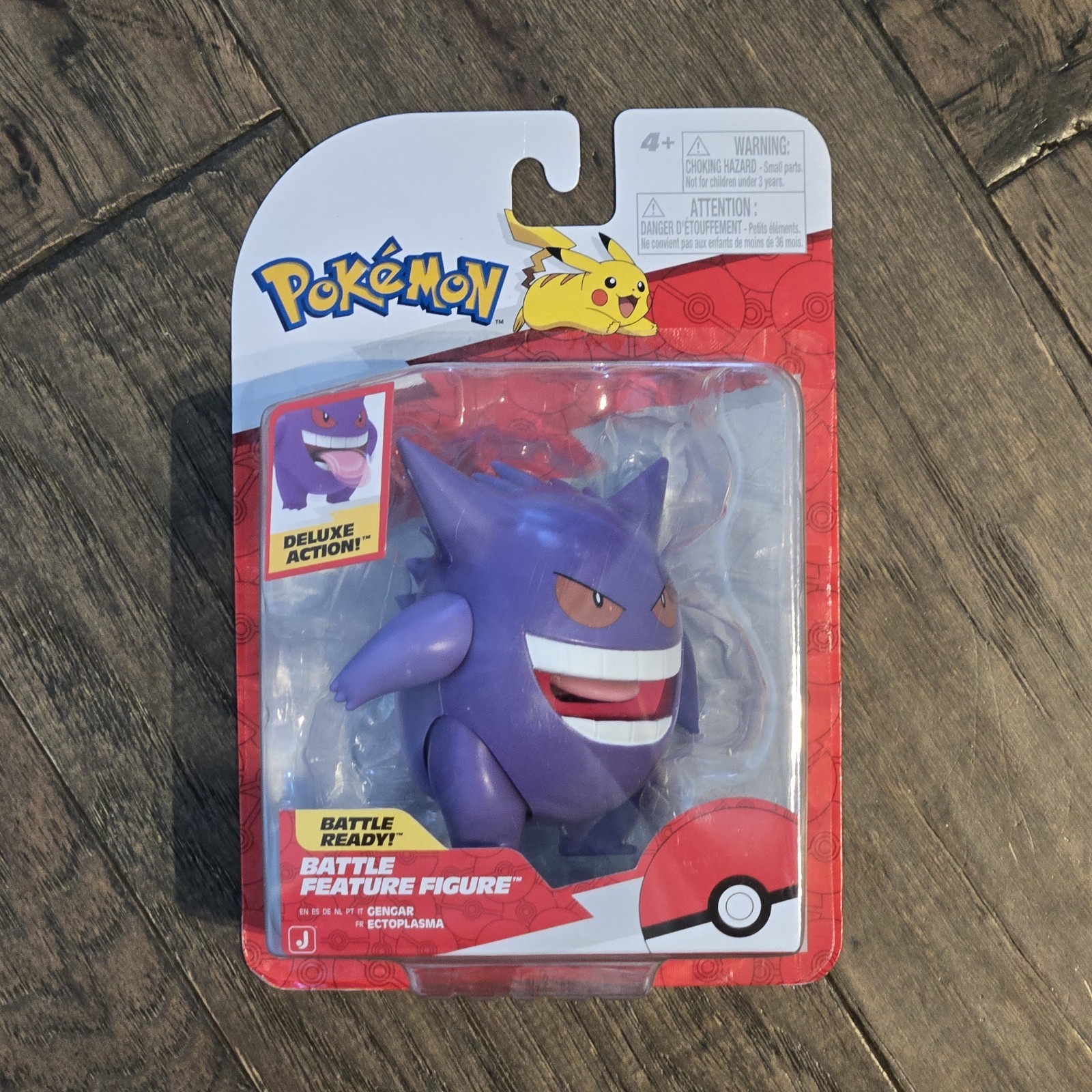 Jazwares Pokemon Battle Feature Figure GENGAR 4″ Action Figure NEW 2026