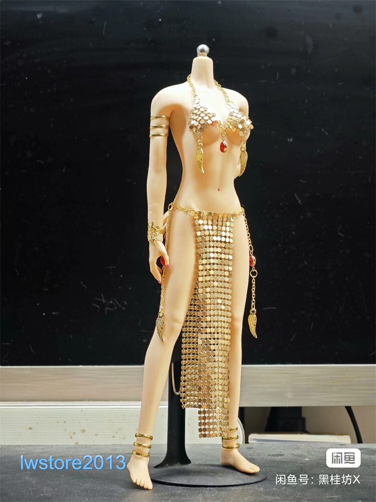 1:6 Gold Chain Outfit Clothes For 12″ Female PH TBL JO Action Figure Body Toys
