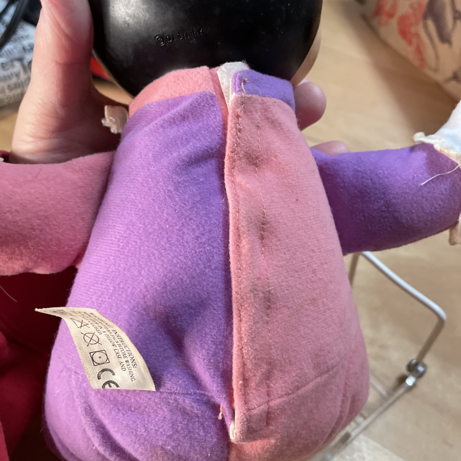 VTG Disney Mattel Huglight Minnie Sleepytime Friend Mattel Rubber Face Untested