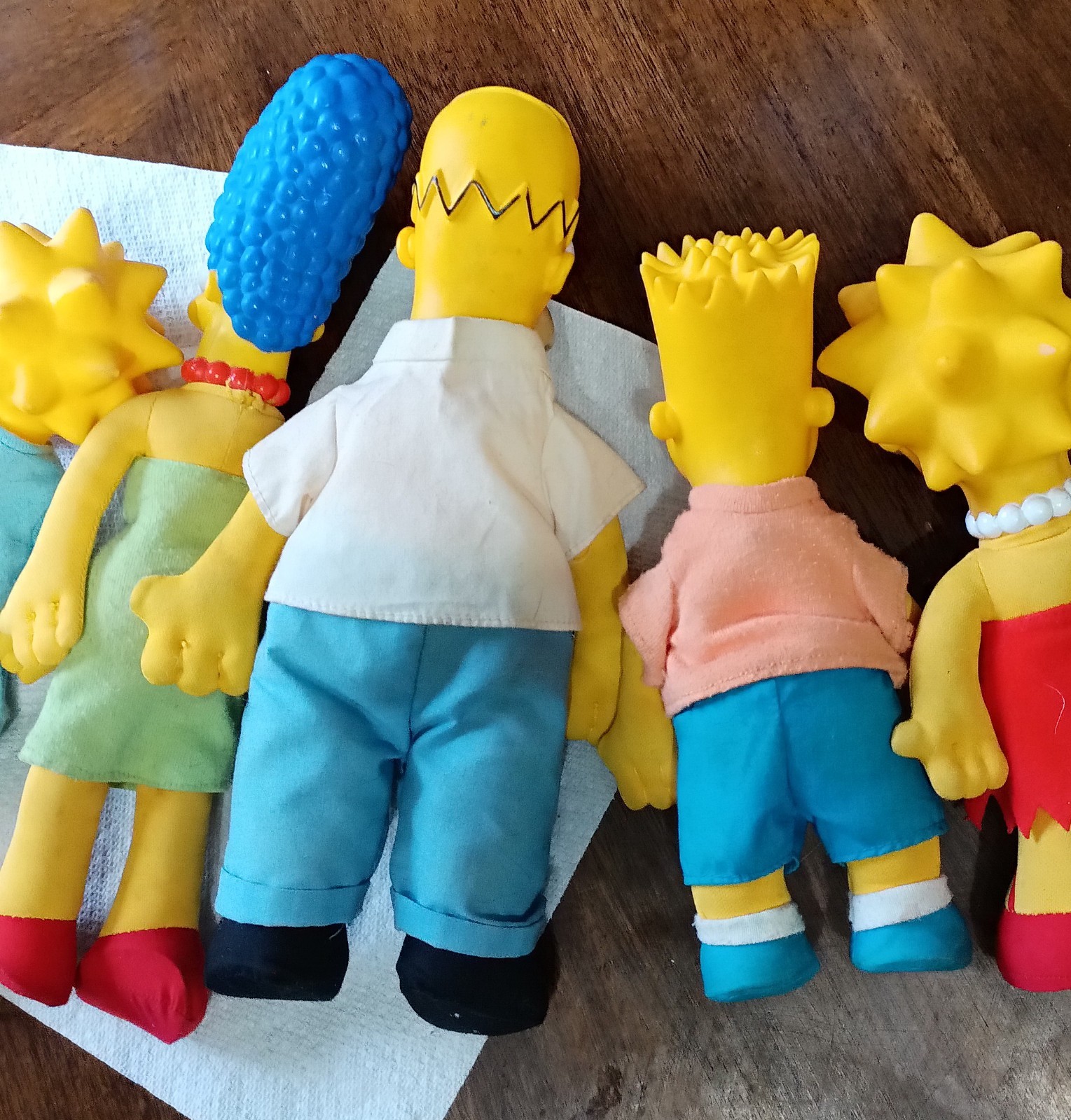 Bart Simpson and family plush/plastic dolls 20th Century Fox