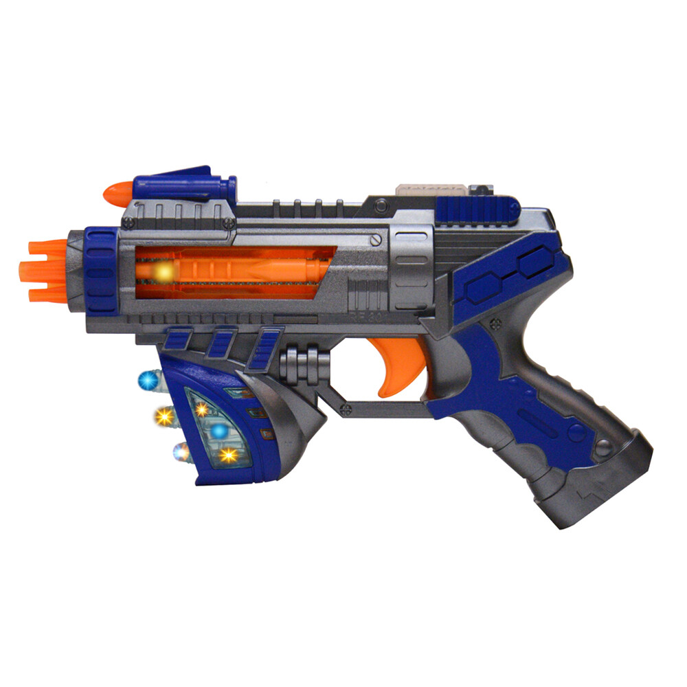 Kids Pretend Play Space Infinity Blaster Toy Gun Pistol Gift With Lights Sounds