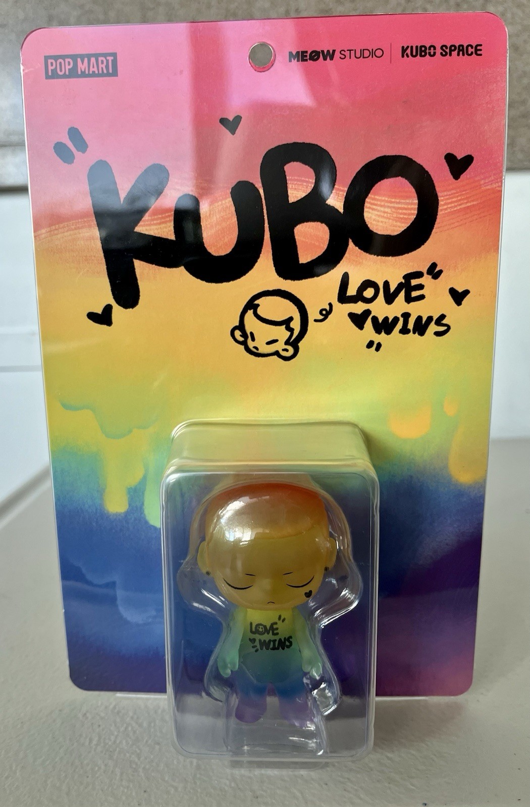 POP MART KUBO LOVE WINS Figure – Sealed Brand New Authentic Vinyl Toy-USA SELLER