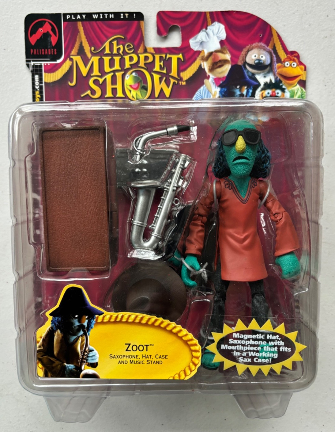 Palisades Muppet Show Zoot Figure Variant Electric Mayhem Band As Shown