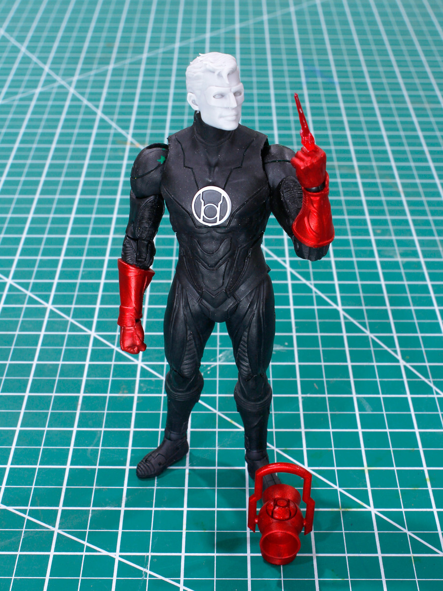 Custom Red Lantern Corps kit for 1:10 Scale Figure Lantern gauntlet Mcfarlane
