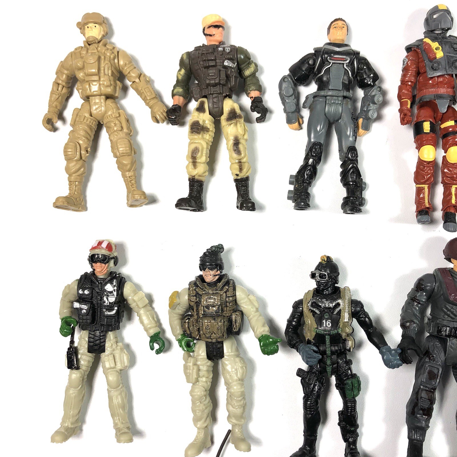 Chap Mei & Others Army Military Action Figures Lot Of 13 Plus Accessories