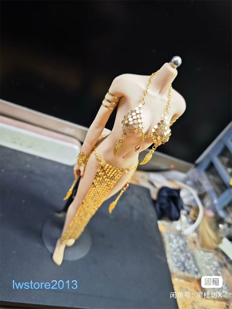 1:6 Gold Chain Outfit Clothes For 12″ Female PH TBL JO Action Figure Body Toys