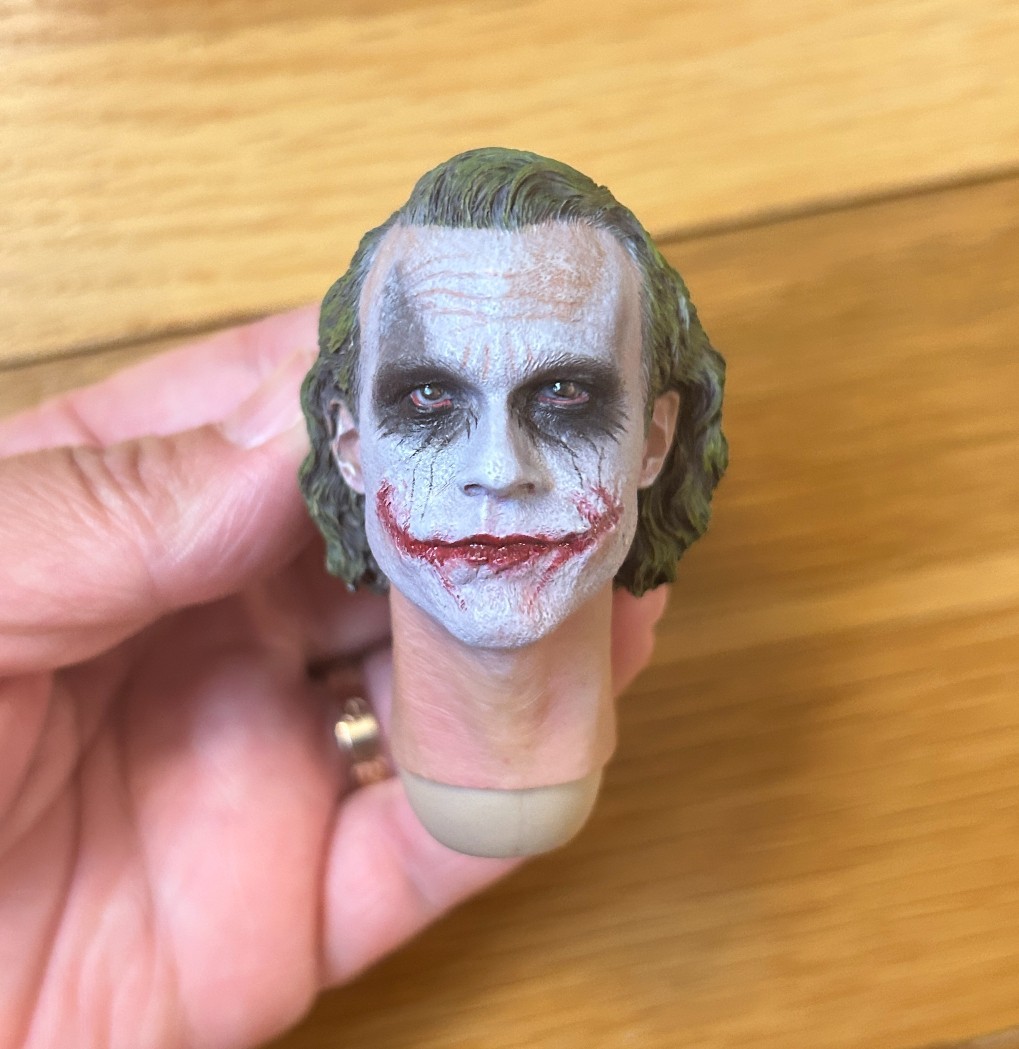1/6 Joker Head Sculpt For 12″ Male Figure Hot Toys Worldbox Ganghood DX11 DX01