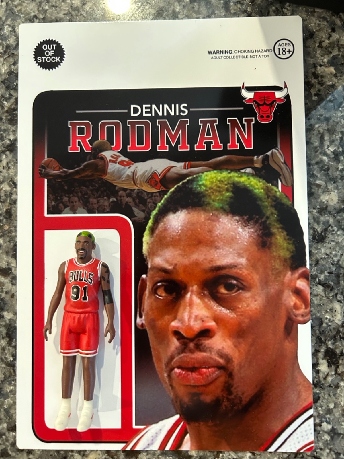 Dennis Rodman Chicago bulls action figure