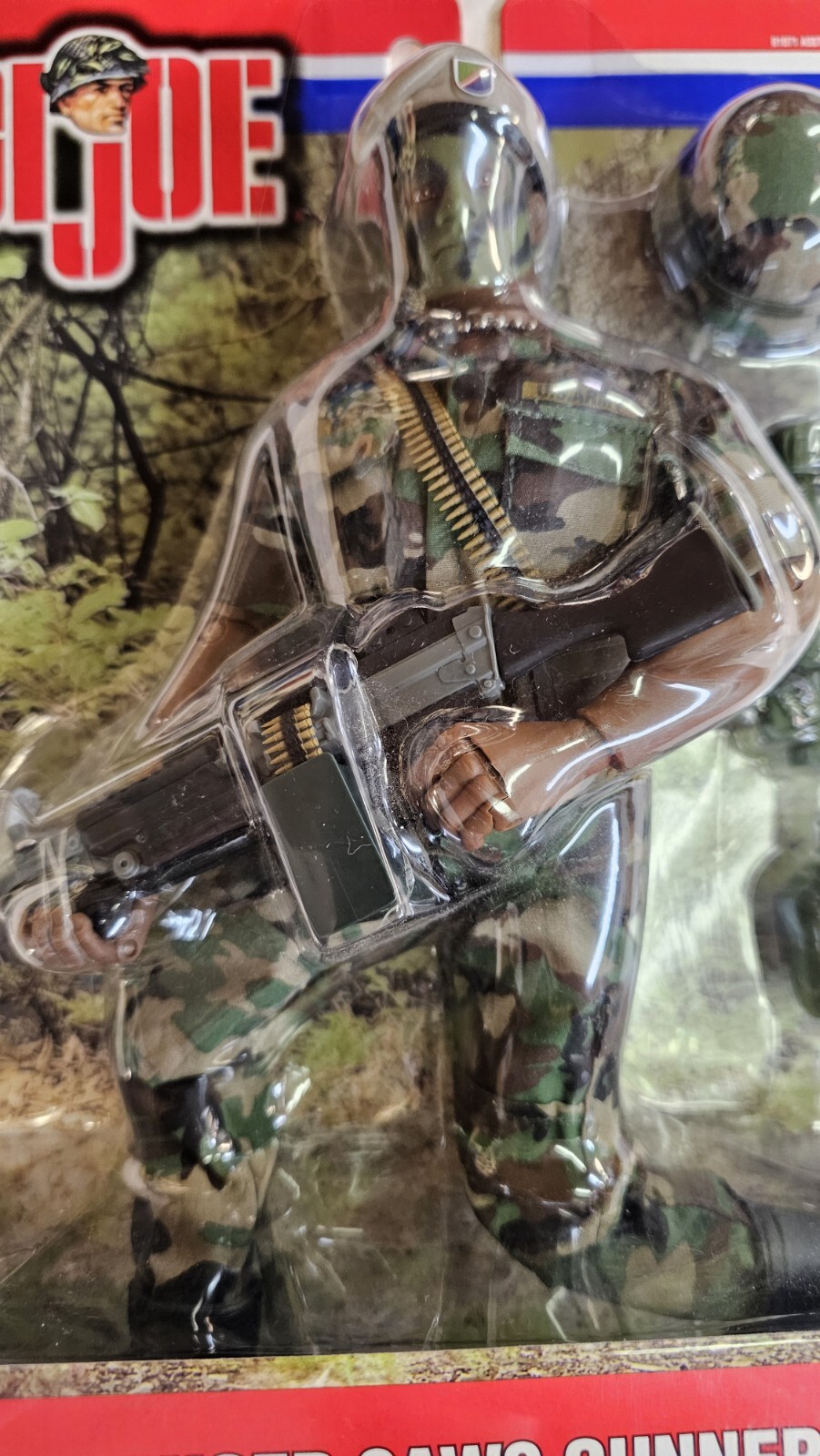 GI JOE, 2001 Army Ranger SAWS Gunner, NIB, AA, WITH HASBRO STANDARD QA CARD