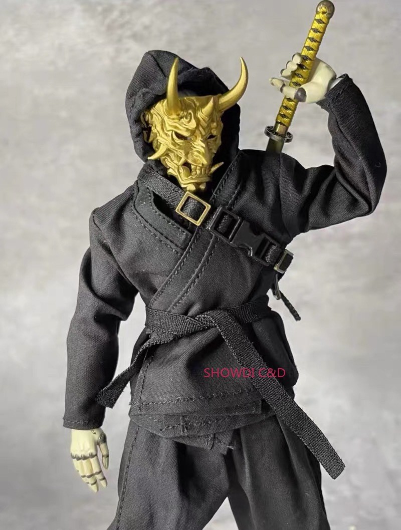 1/12 Men’s Japanese Ninja Samurai Combat Uniform Set Model For 6” Action Figure