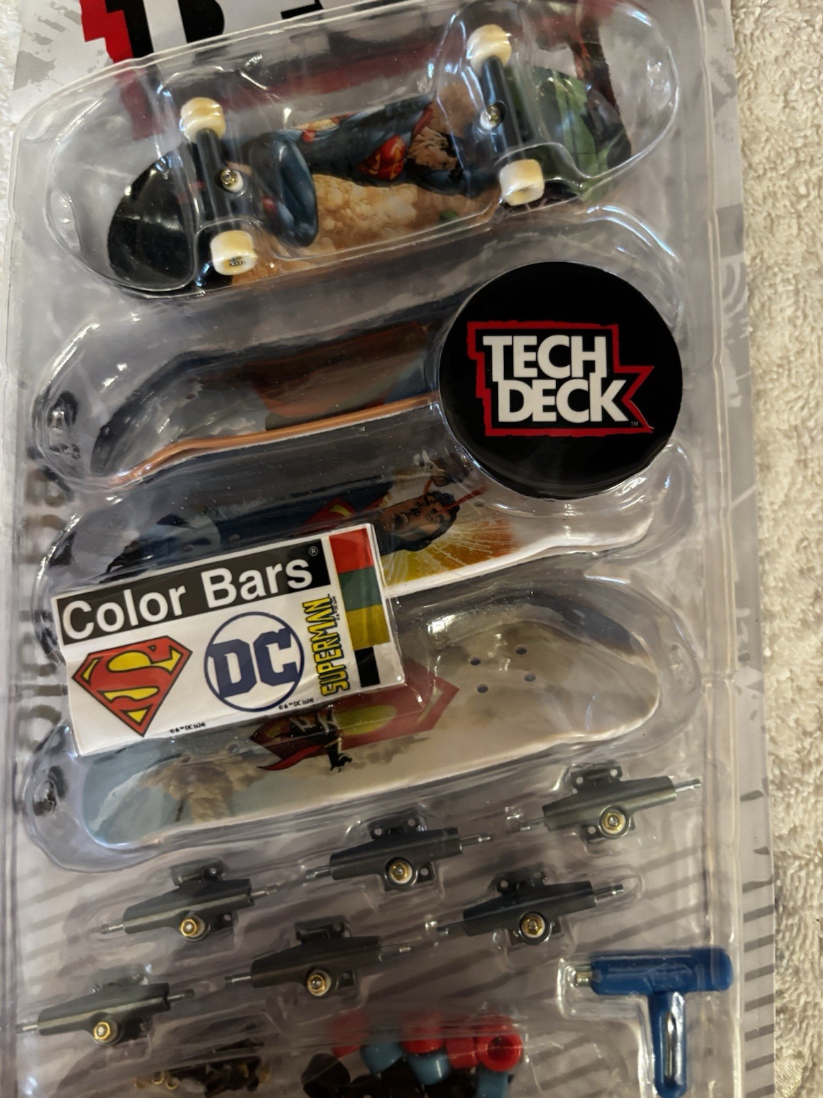 Lot Of 4 Tech Deck NIB Play & Display, DLC Pro Pack, SK8 Shop Bonus, Color Bars
