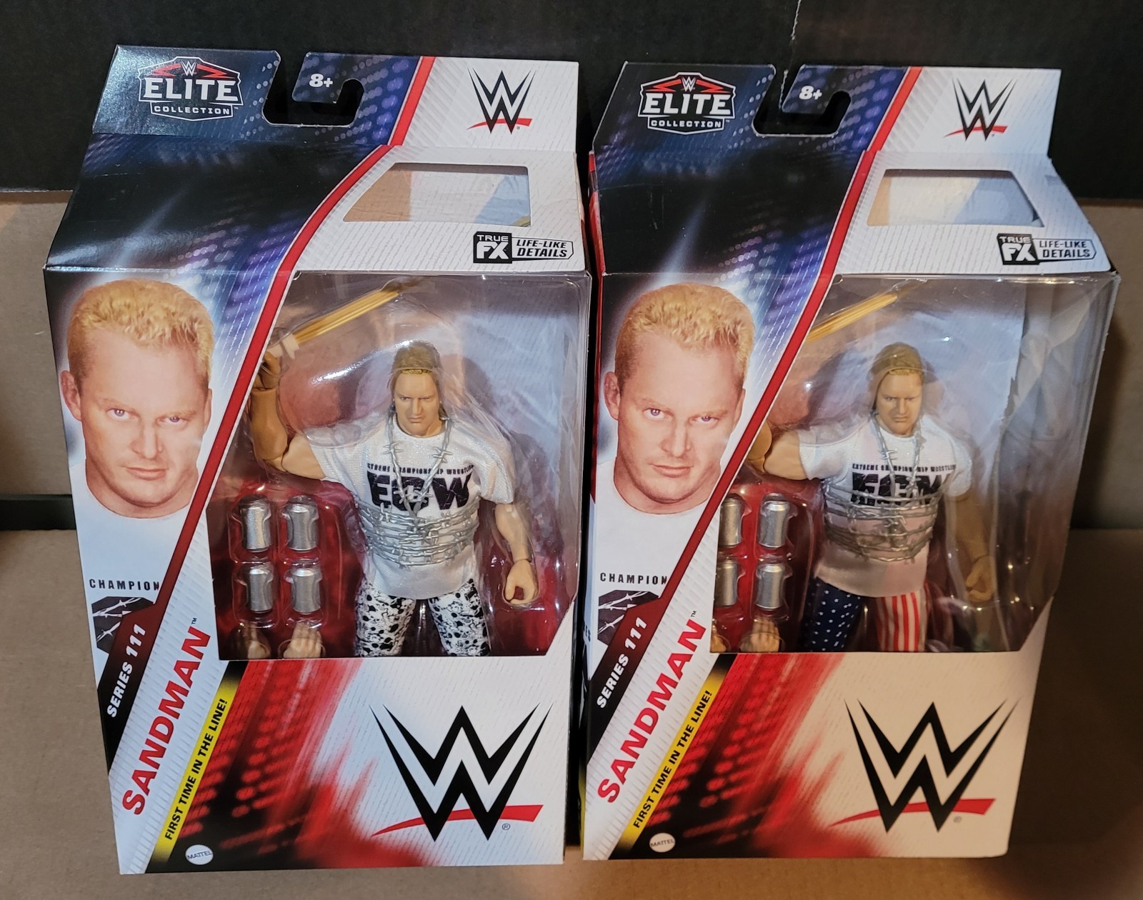 WWE Elite Series 111 Sandman Standard Edition & Chase Variant Action Figures