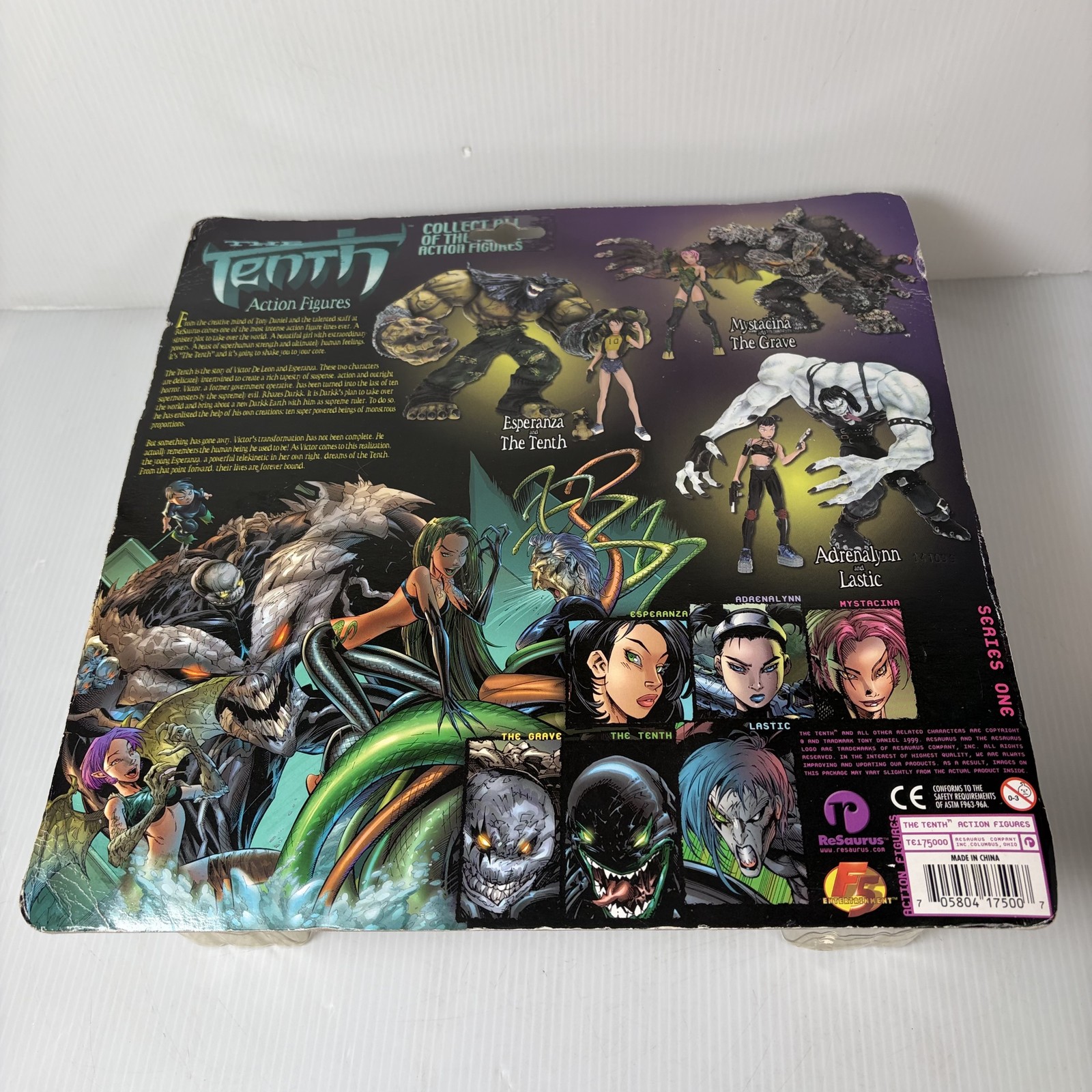 The Tenth Mystacina and The Grave ReSaurus Action Figures Image Comics NIP