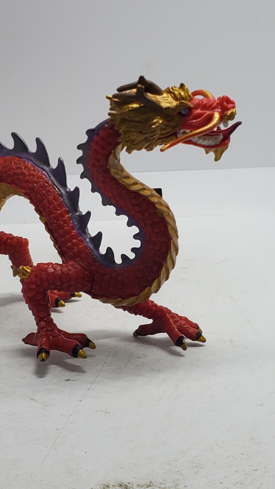 Horned Imperial Red Dragon 7″ Figure Figurine Chinese Oriental Fantasy