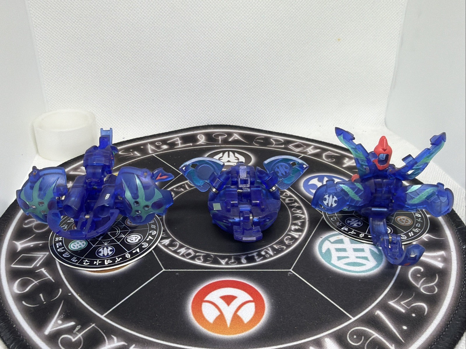 Bakugan Aquos Translucent Skyress Storm Ingram Shun Set VHTF
